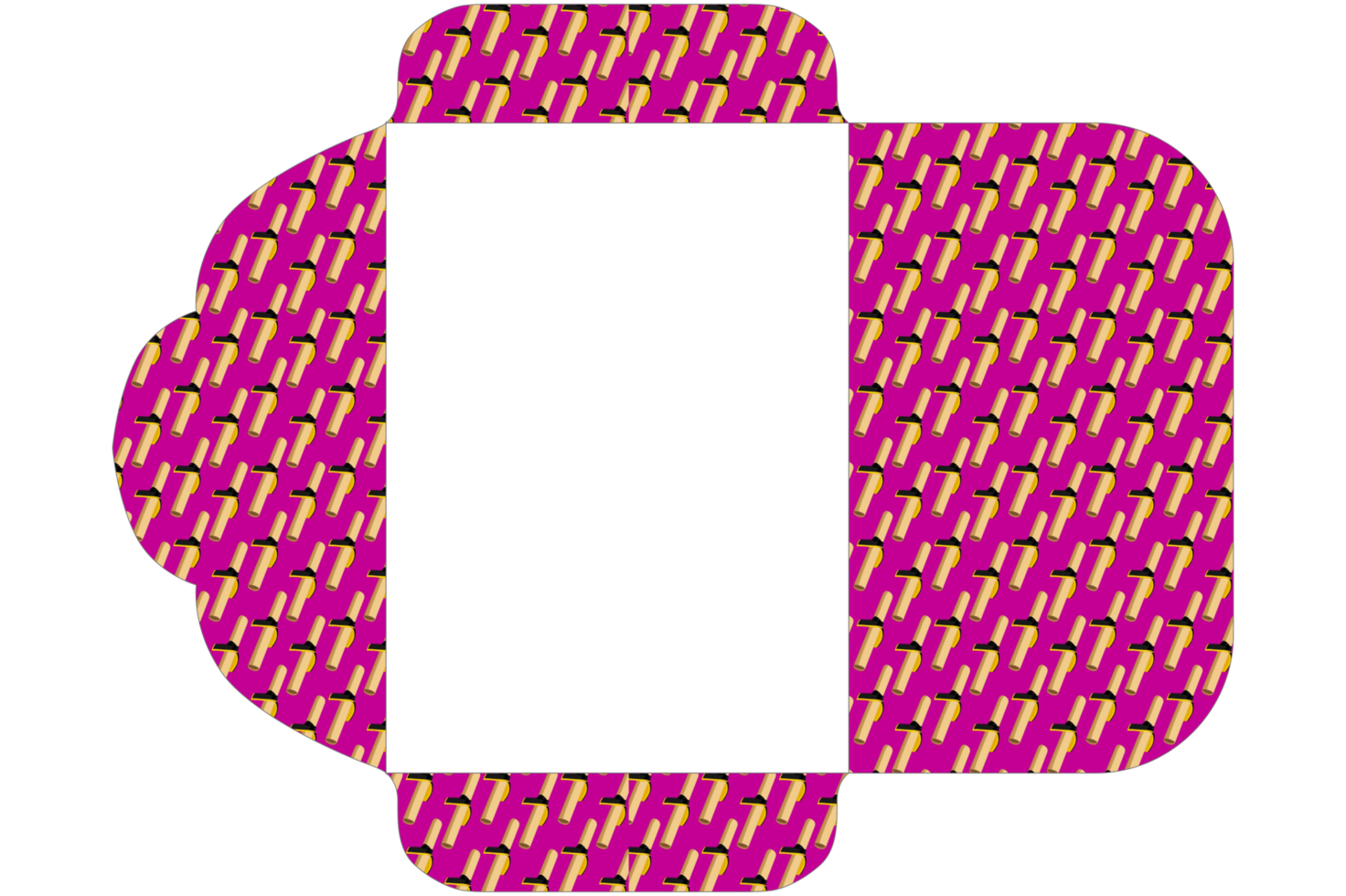 Envelope Design with Certificate Roll Theme png
