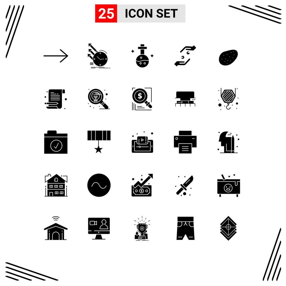 25 Creative Icons Modern Signs and Symbols of food shahada lab help faith Editable Vector Design Elements