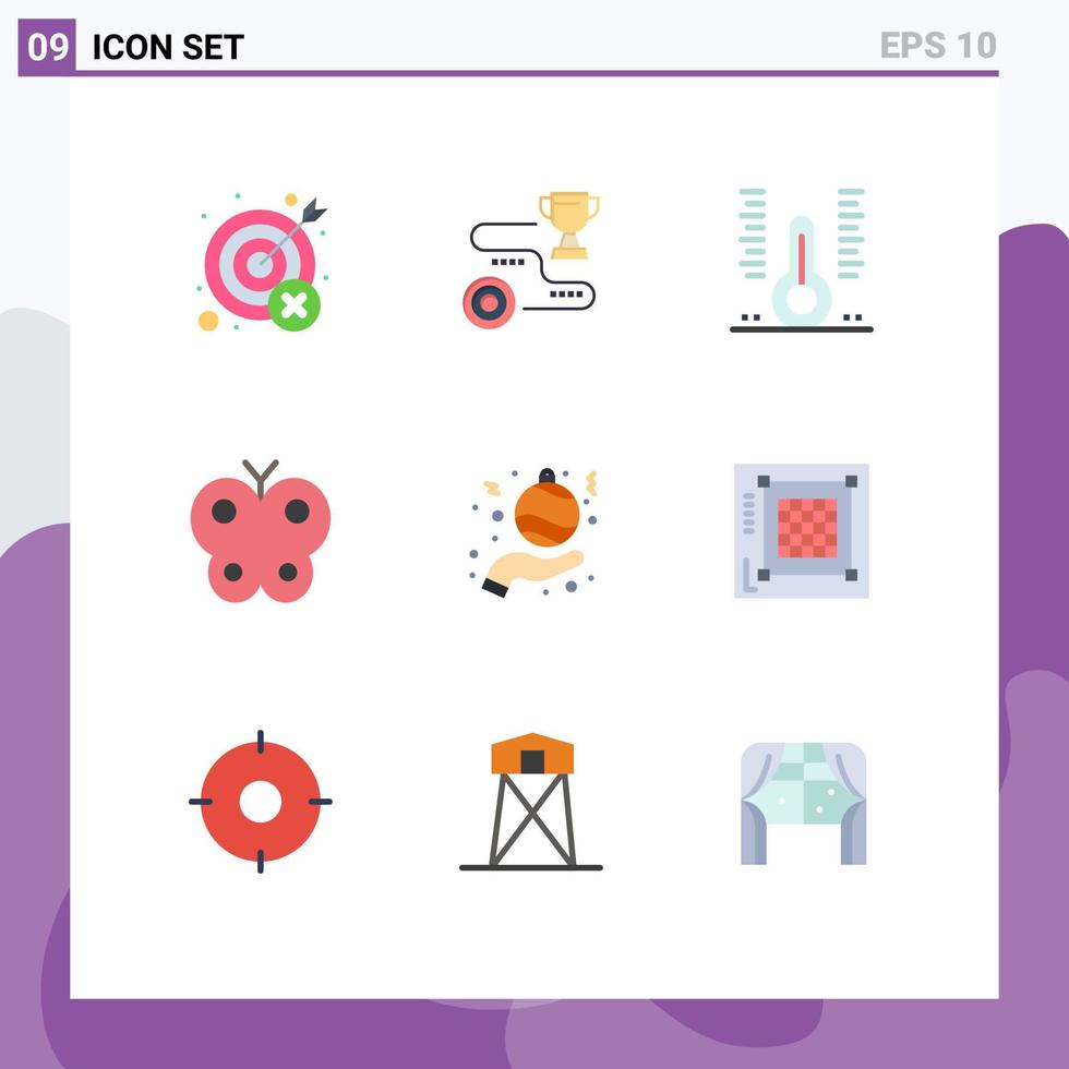 Stock Vector Icon Pack of 9 Line Signs and Symbols for easter animal path thermometer hospital Editable Vector Design Elements