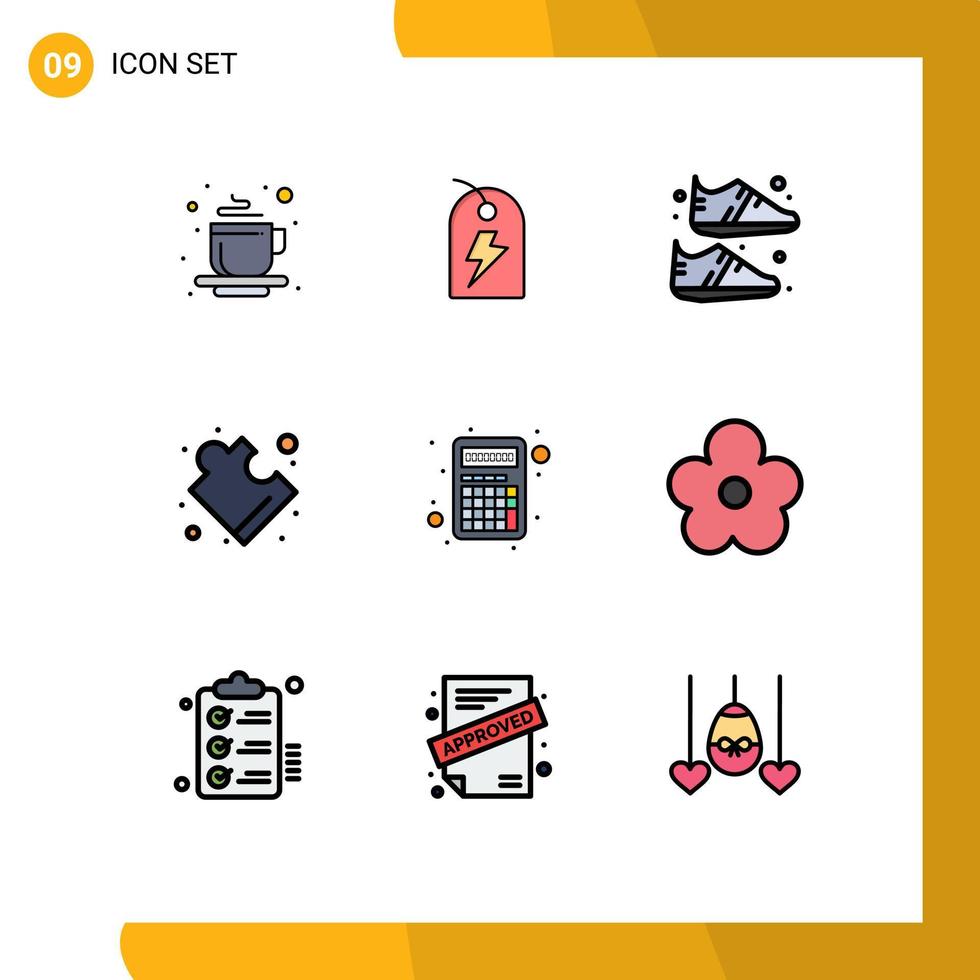 9 Creative Icons Modern Signs and Symbols of interaction apps clothing solution complex Editable Vector Design Elements