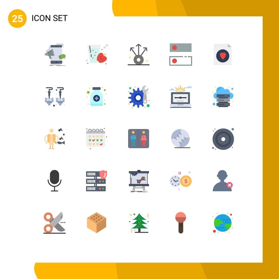 25 Creative Icons Modern Signs and Symbols of favorite tools apple system dns Editable Vector Design Elements