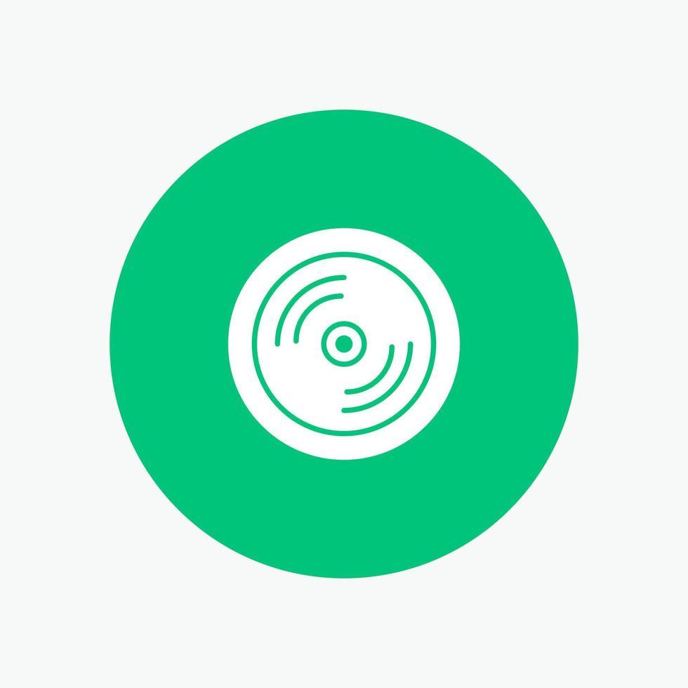 Cd Dvd Disk Education white glyph icon vector