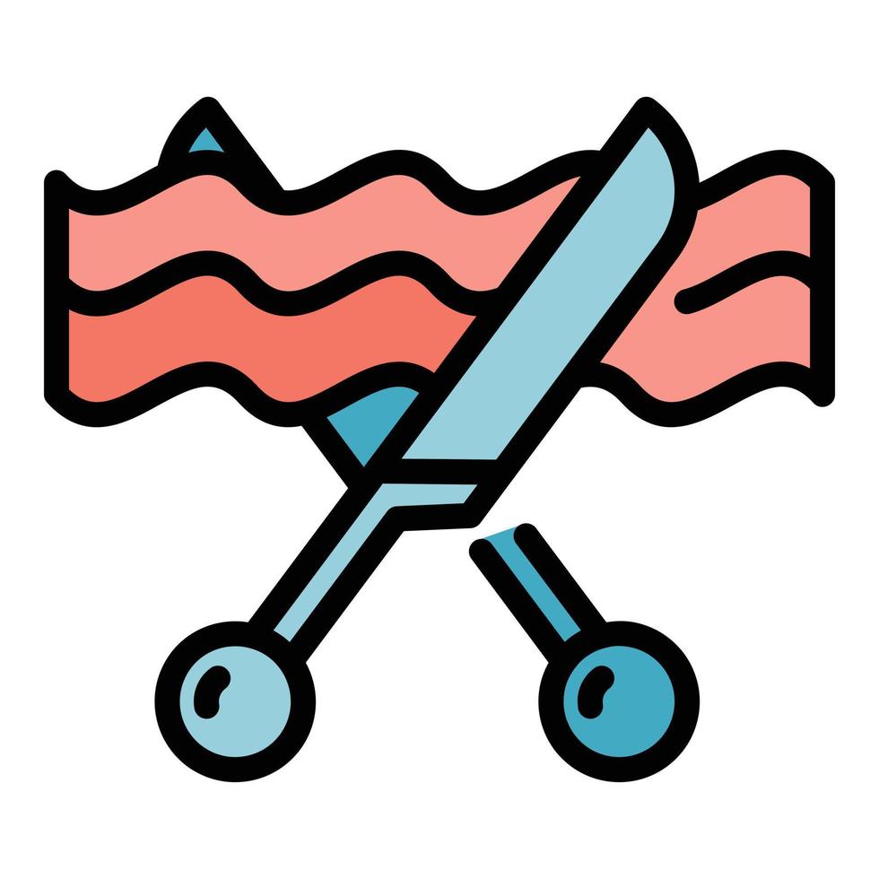 Open company startup icon color outline vector