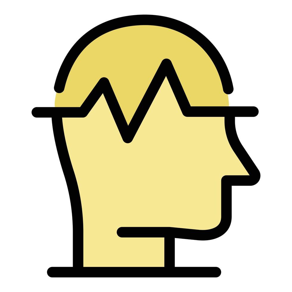 Negative emotions icon color outline vector
