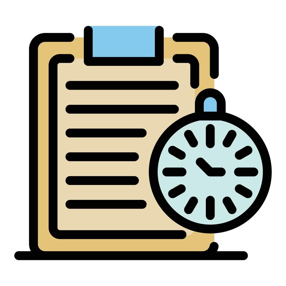 Sport program icon color outline vector