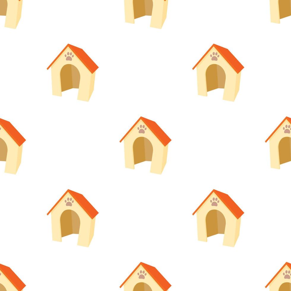 Dog house pattern seamless vector