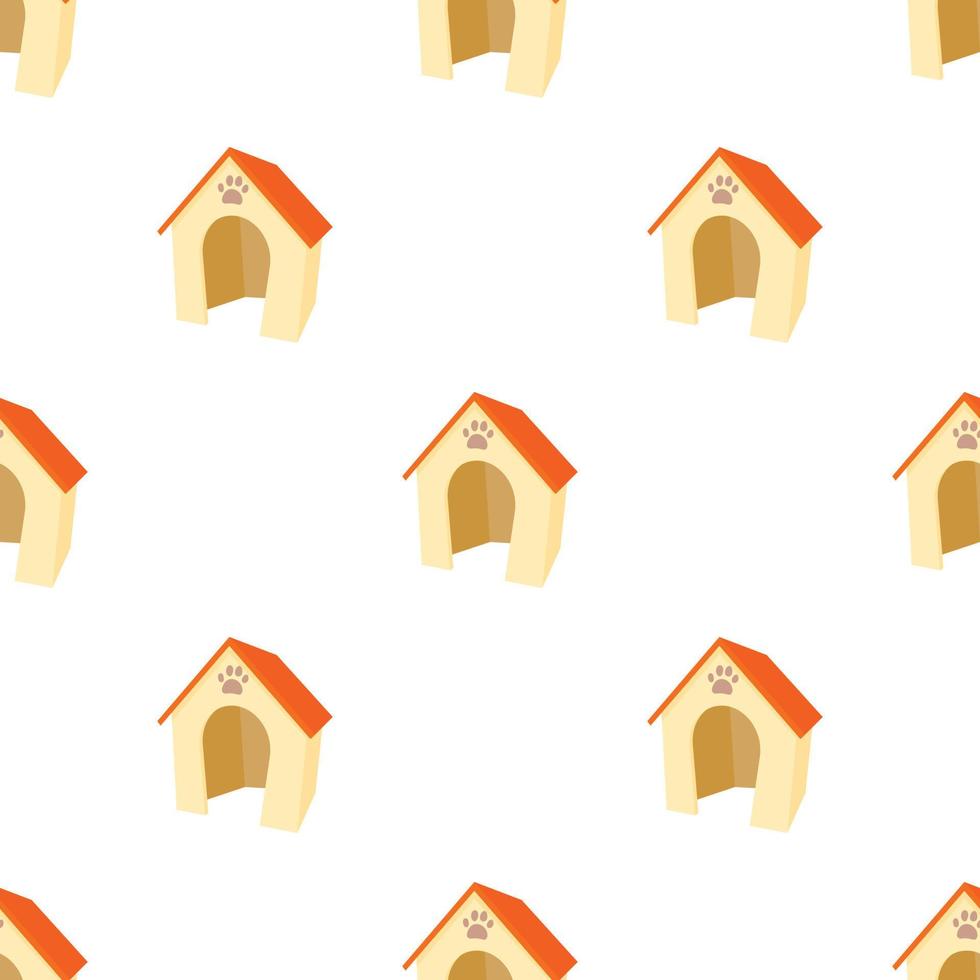 Dog house pattern seamless vector