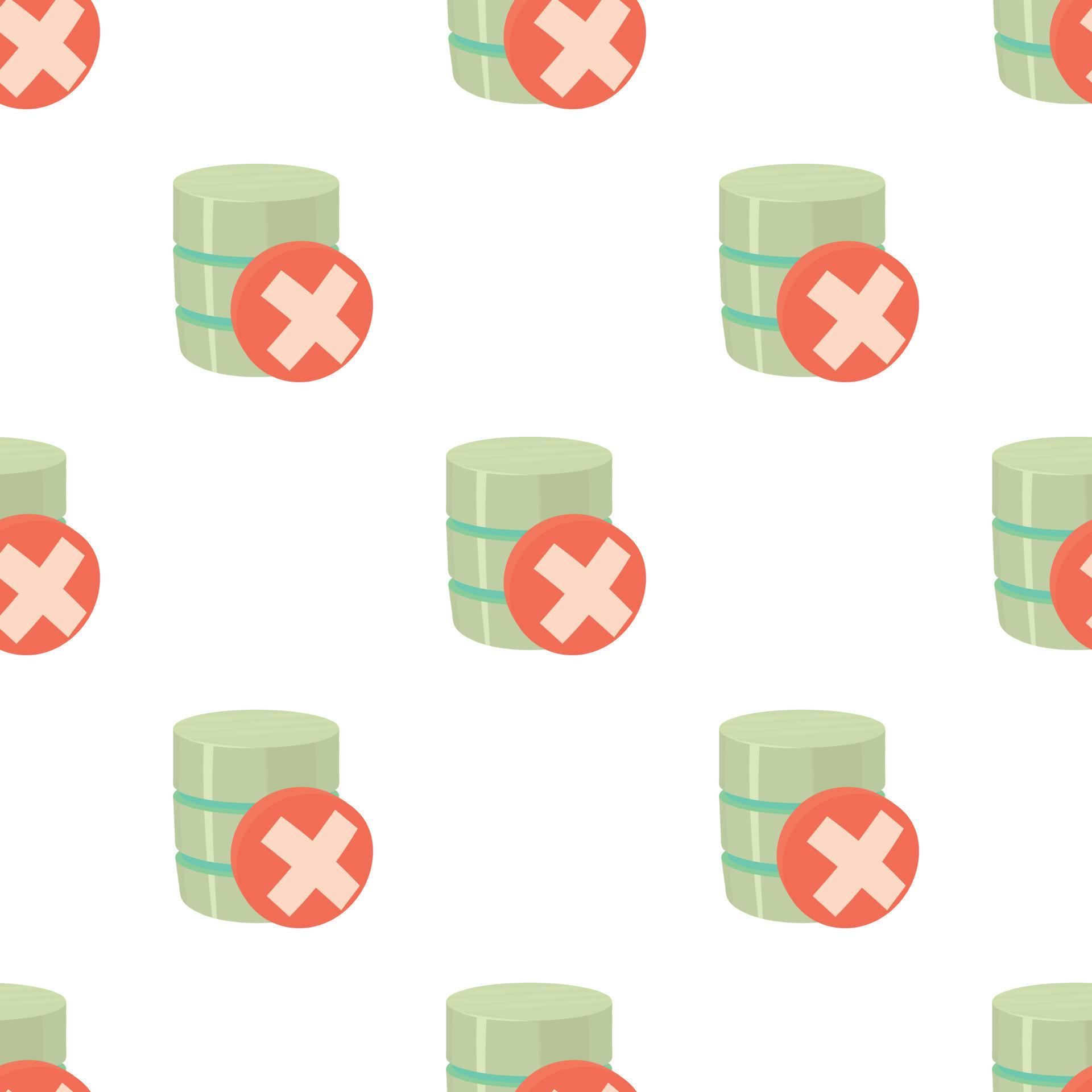 Closed database pattern seamless vector 15141469 Vector Art at Vecteezy