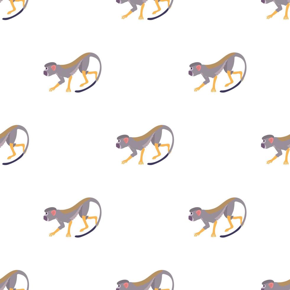 Going forward monkey pattern seamless vector