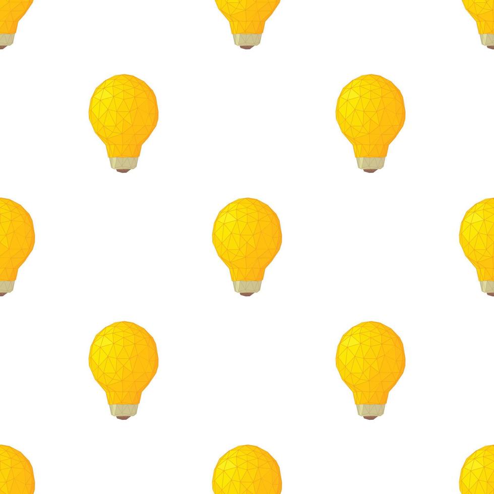 Light bulb with triangles pattern seamless vector