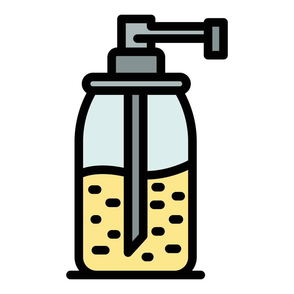 Dispenser soap icon color outline vector