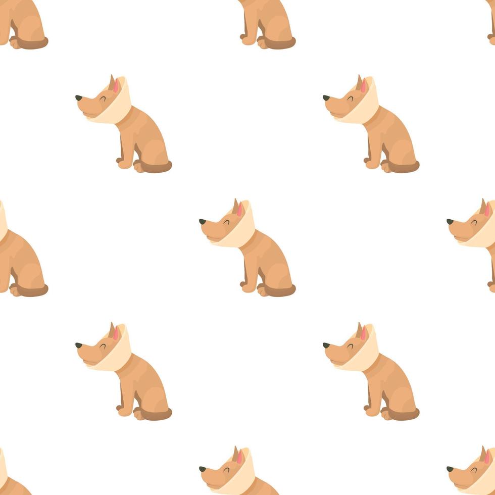 Sick dog pattern seamless vector