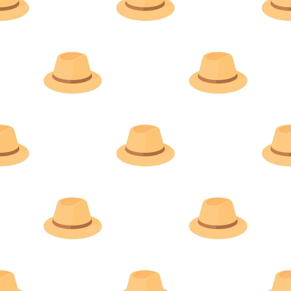 fedora patrón vector sin costura