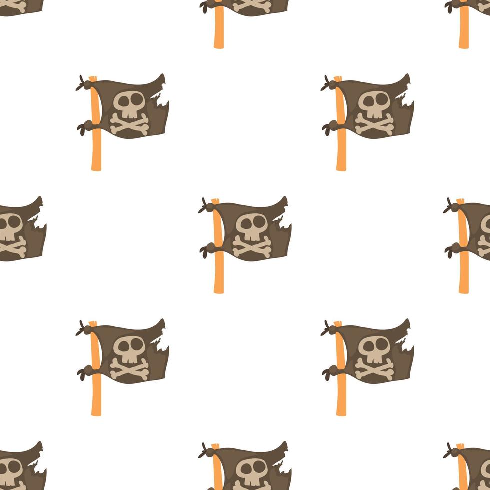 Jolly Roger pattern seamless vector