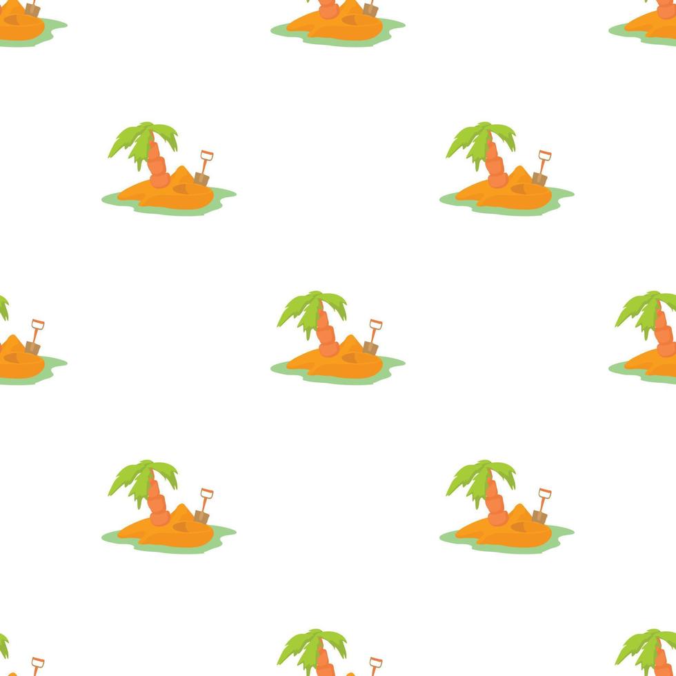 Pirate island pattern seamless vector