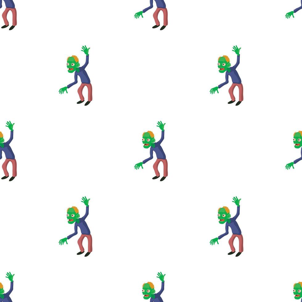Dancing zombie pattern seamless vector
