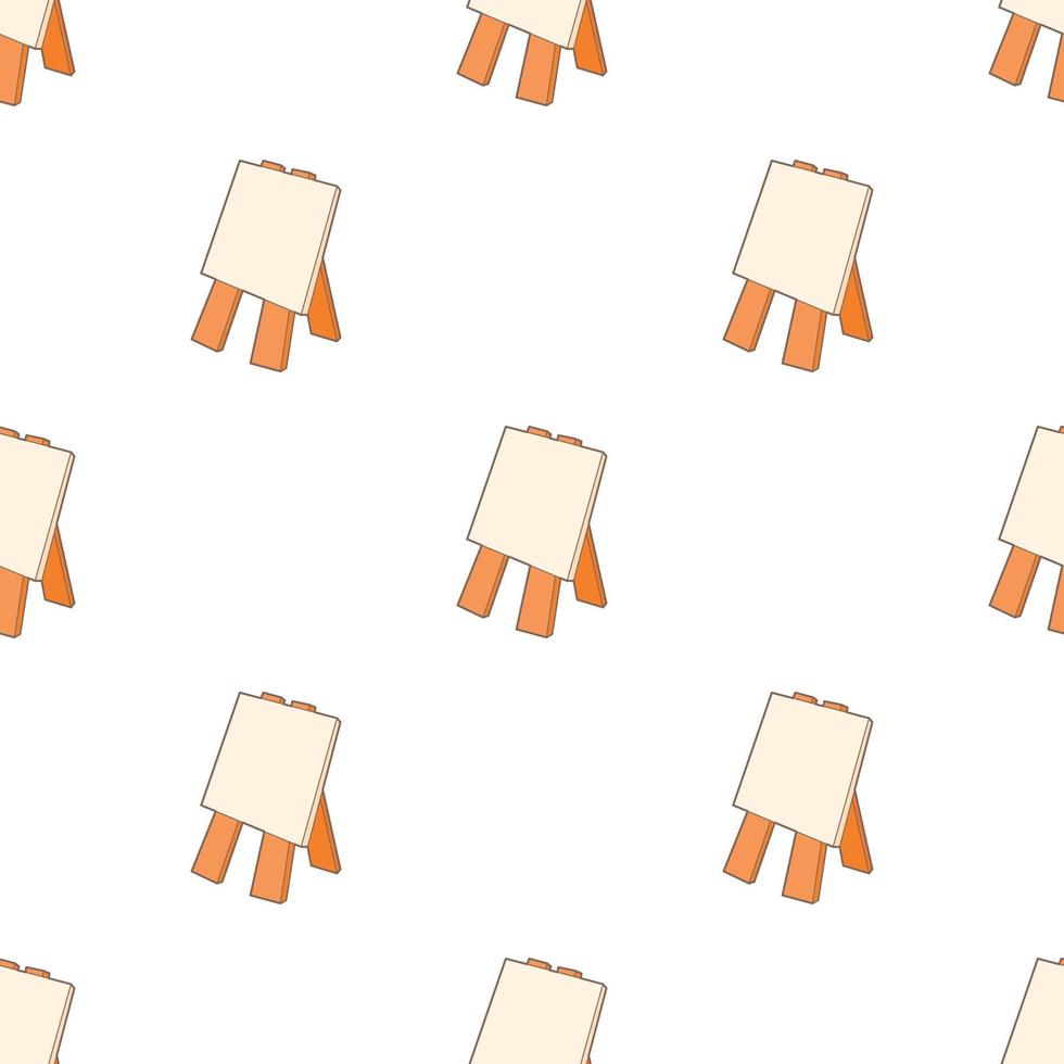 Wooden easel pattern seamless vector