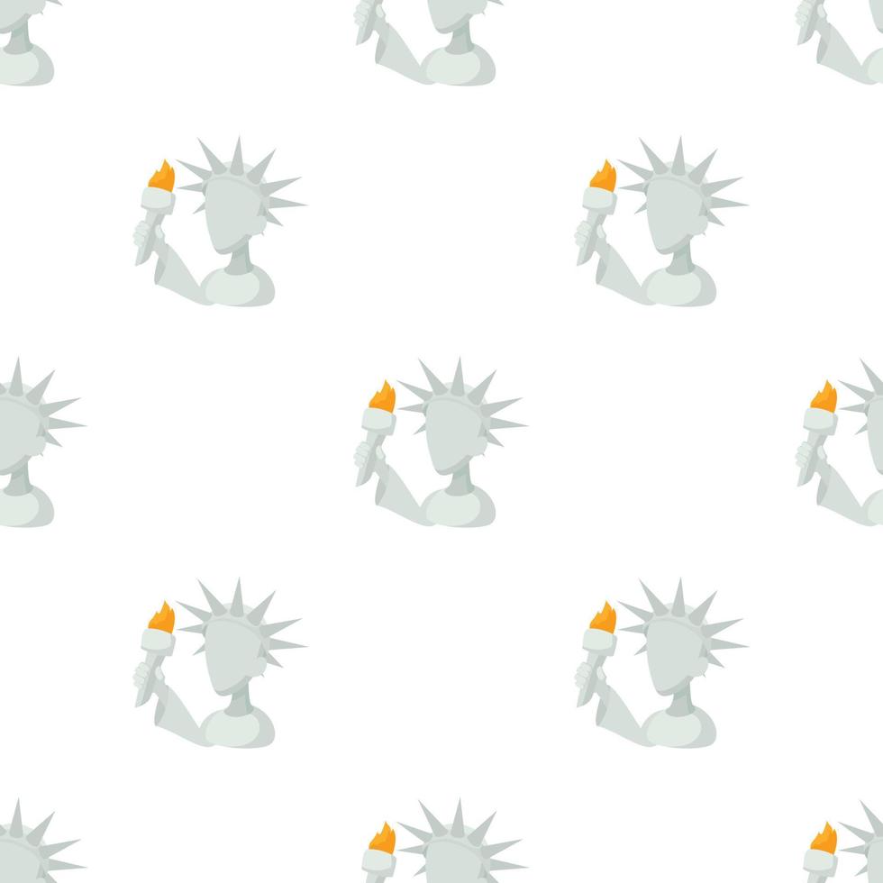 Head of Statue of Liberty pattern seamless vector