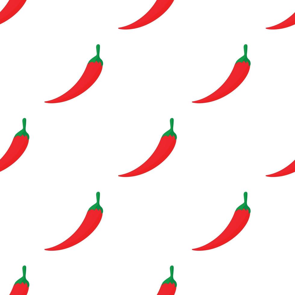 Hot Chili Pepper patrón vector sin costura