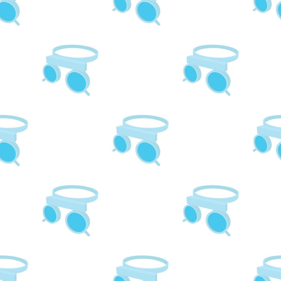 Trial frame for checking patient vision pattern seamless vector