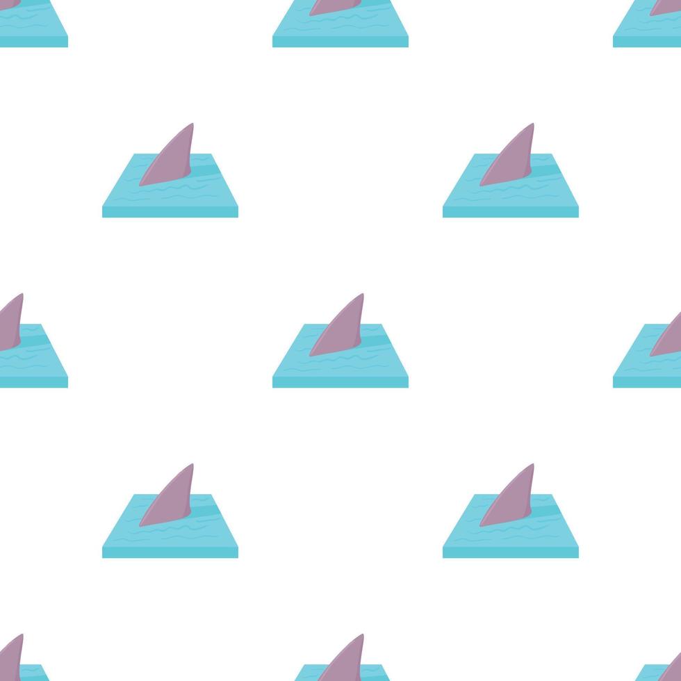 Shark in the sea pattern seamless vector