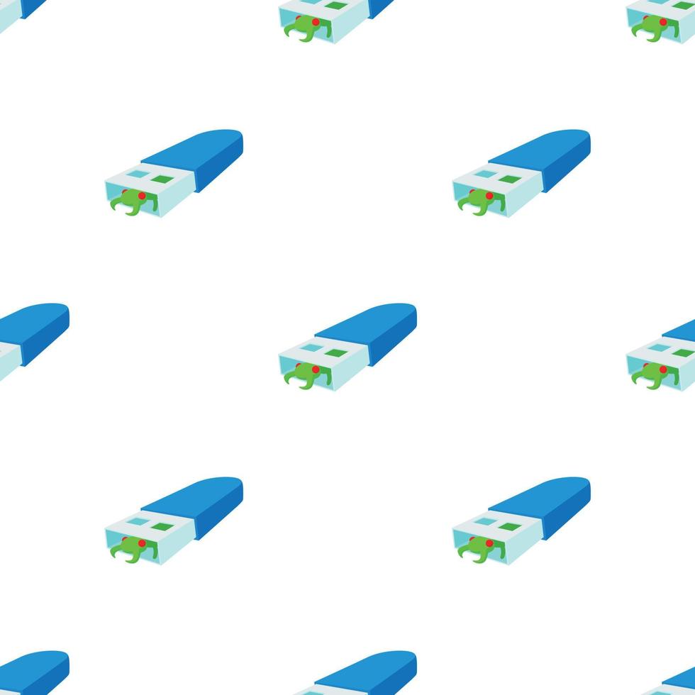 Infected USB flash drive pattern seamless vector