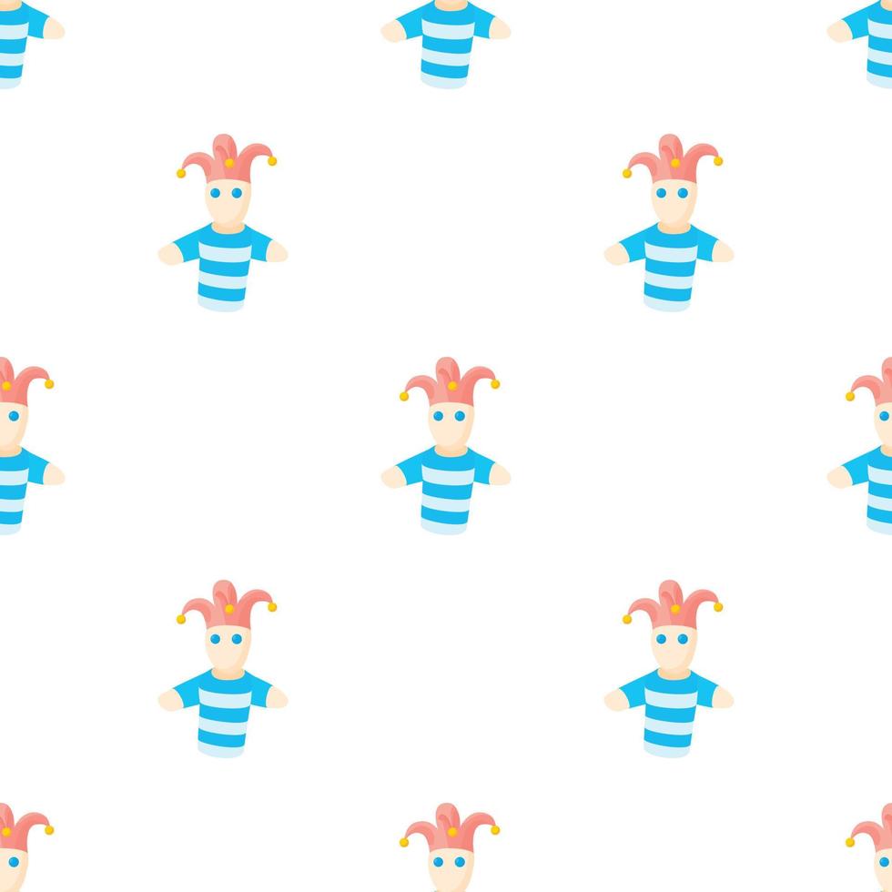 Jester doll pattern seamless vector