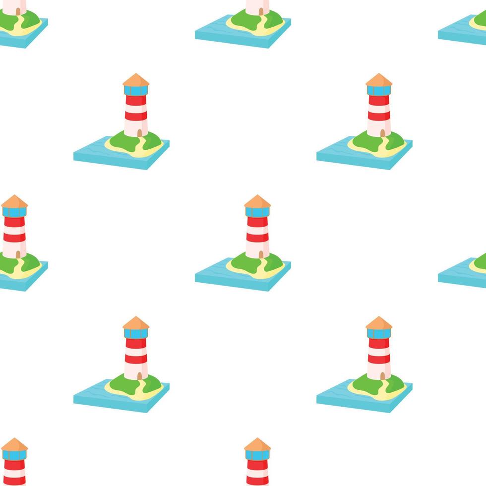 Lighthouse pattern seamless vector