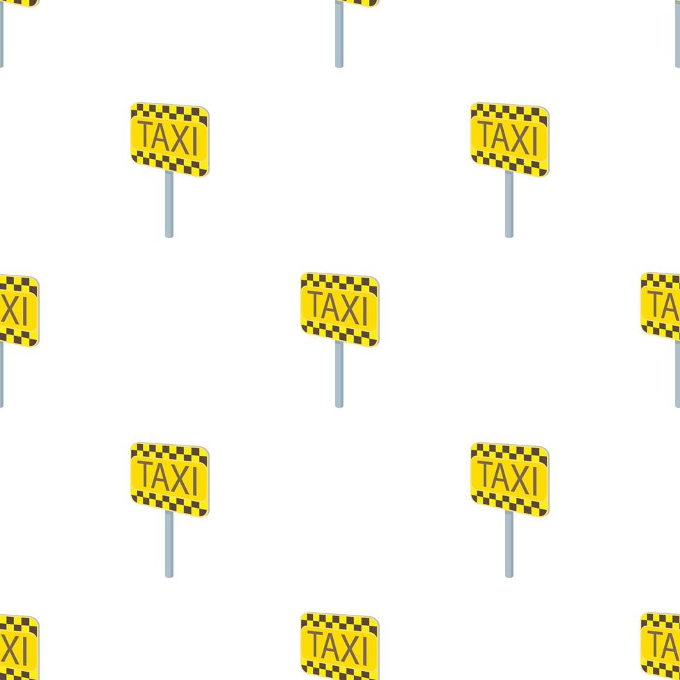 Taxi sign pattern seamless vector