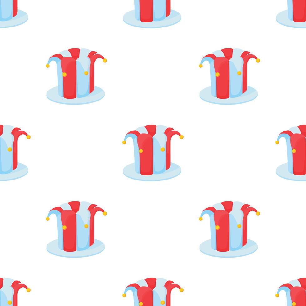 Jester hat pattern seamless vector