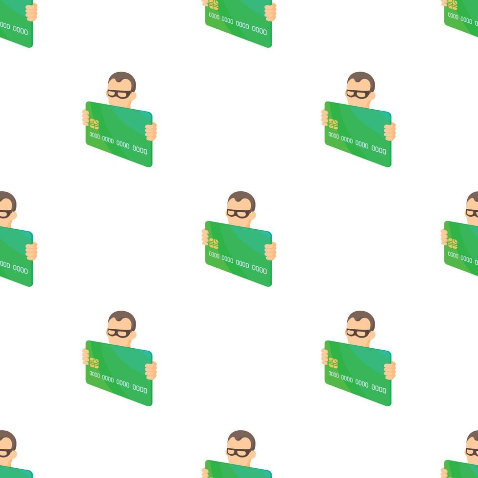 Credit card thief pattern seamless vector