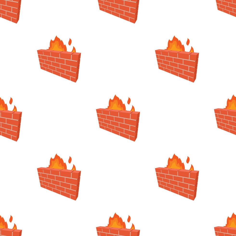 Firewall pattern seamless vector