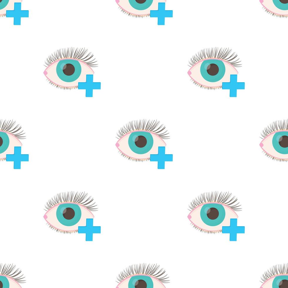 Hyperopia eyesight disorder pattern seamless vector