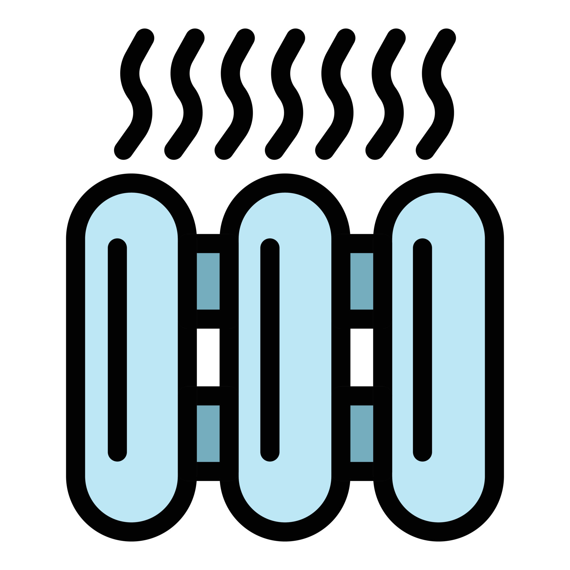 Heating batteries icon color outline vector 15142929 Vector Art at Vecteezy