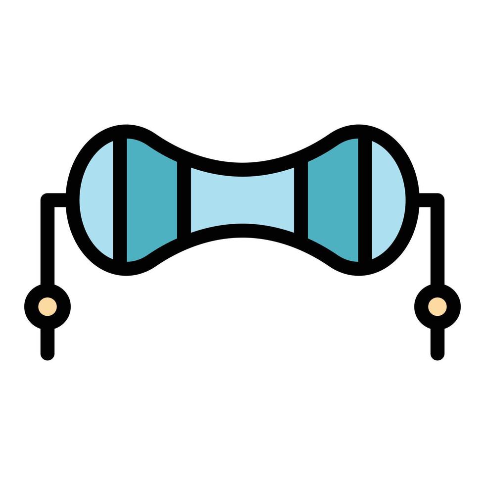 Resistor part icon color outline vector