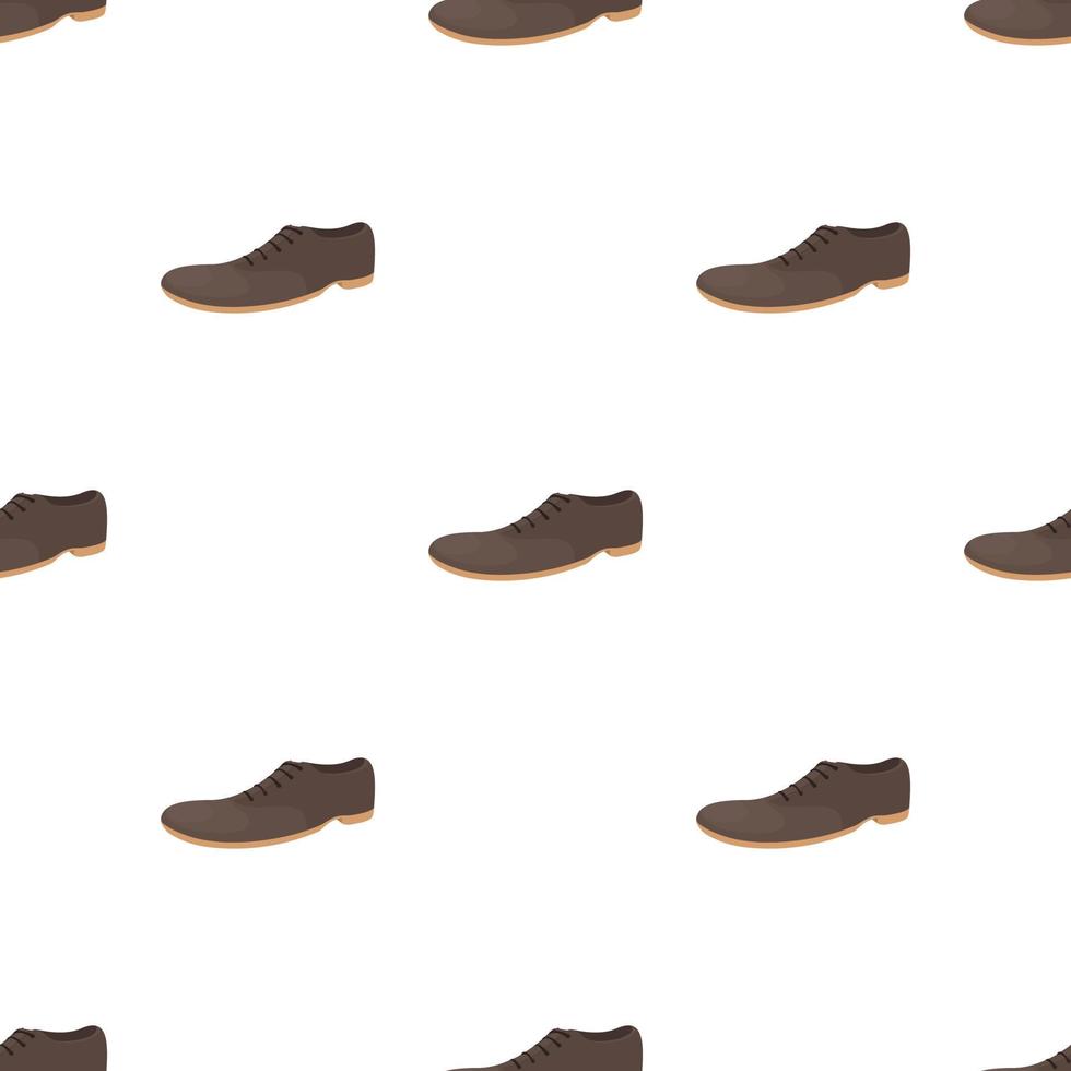 Male brown shoe pattern seamless vector