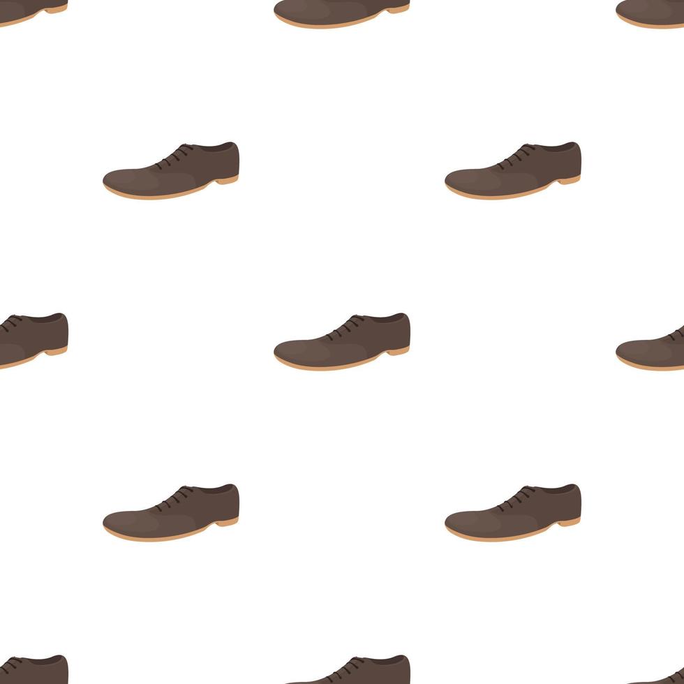 Male brown shoe pattern seamless vector