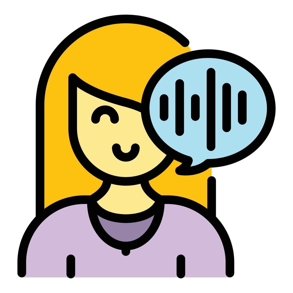 Assistant advice icon color outline vector