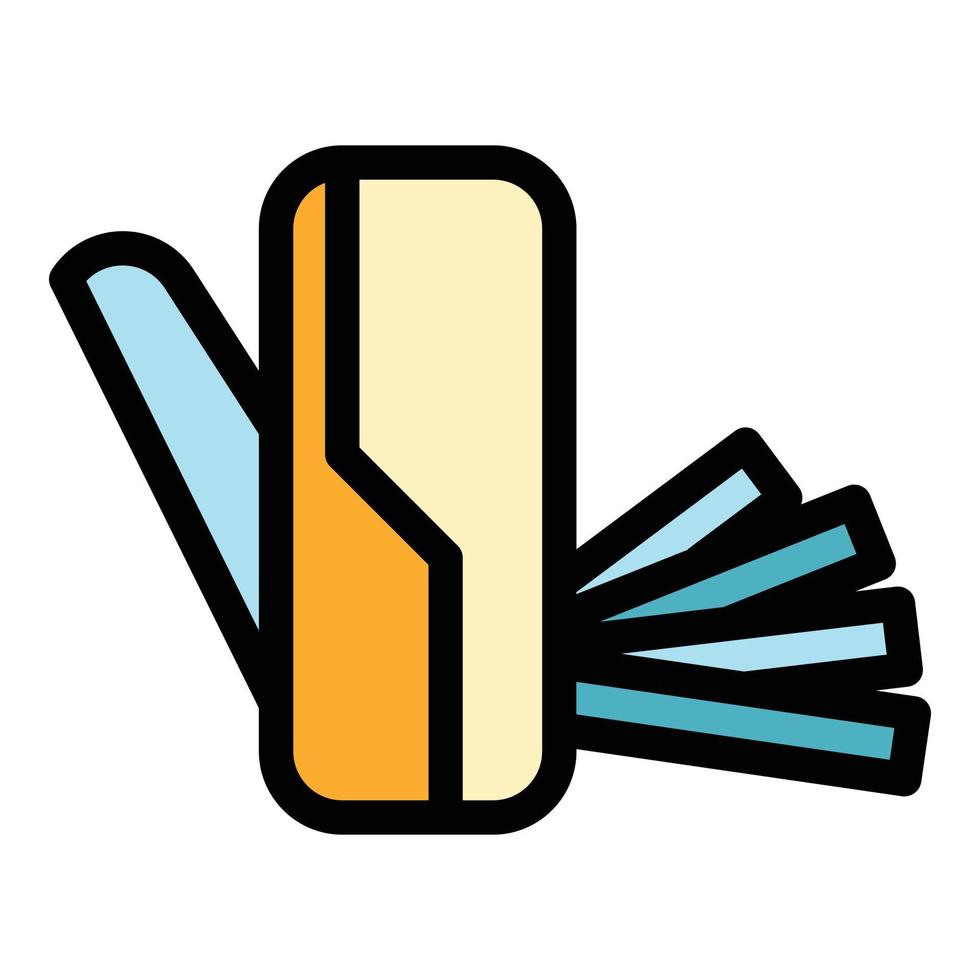 Multitool army icon color outline vector
