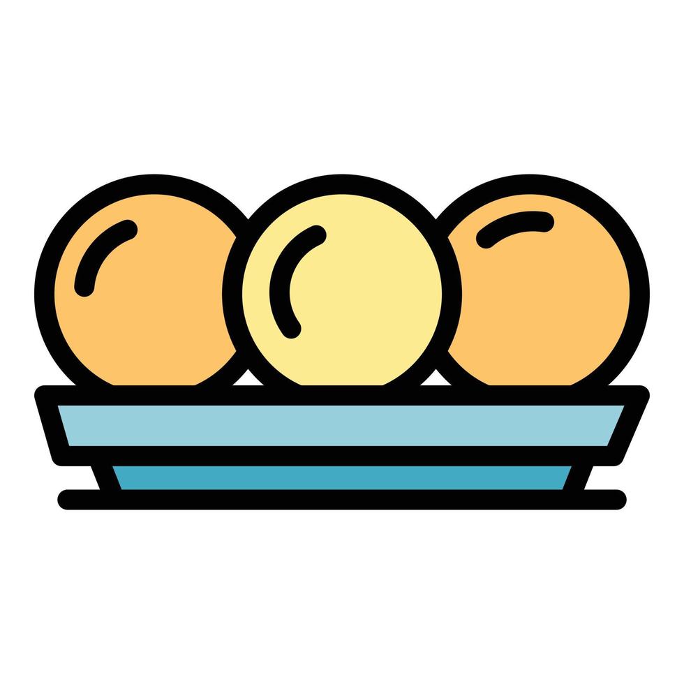 Street food falafel icon color outline vector