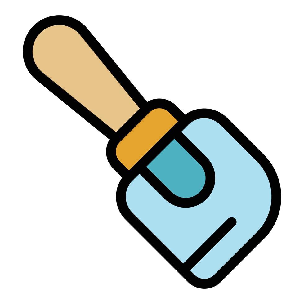 Cookie shovel icon color outline vector