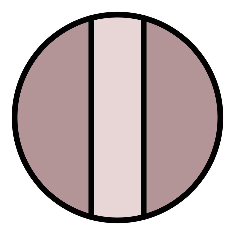 Bolt on top icon color outline vector