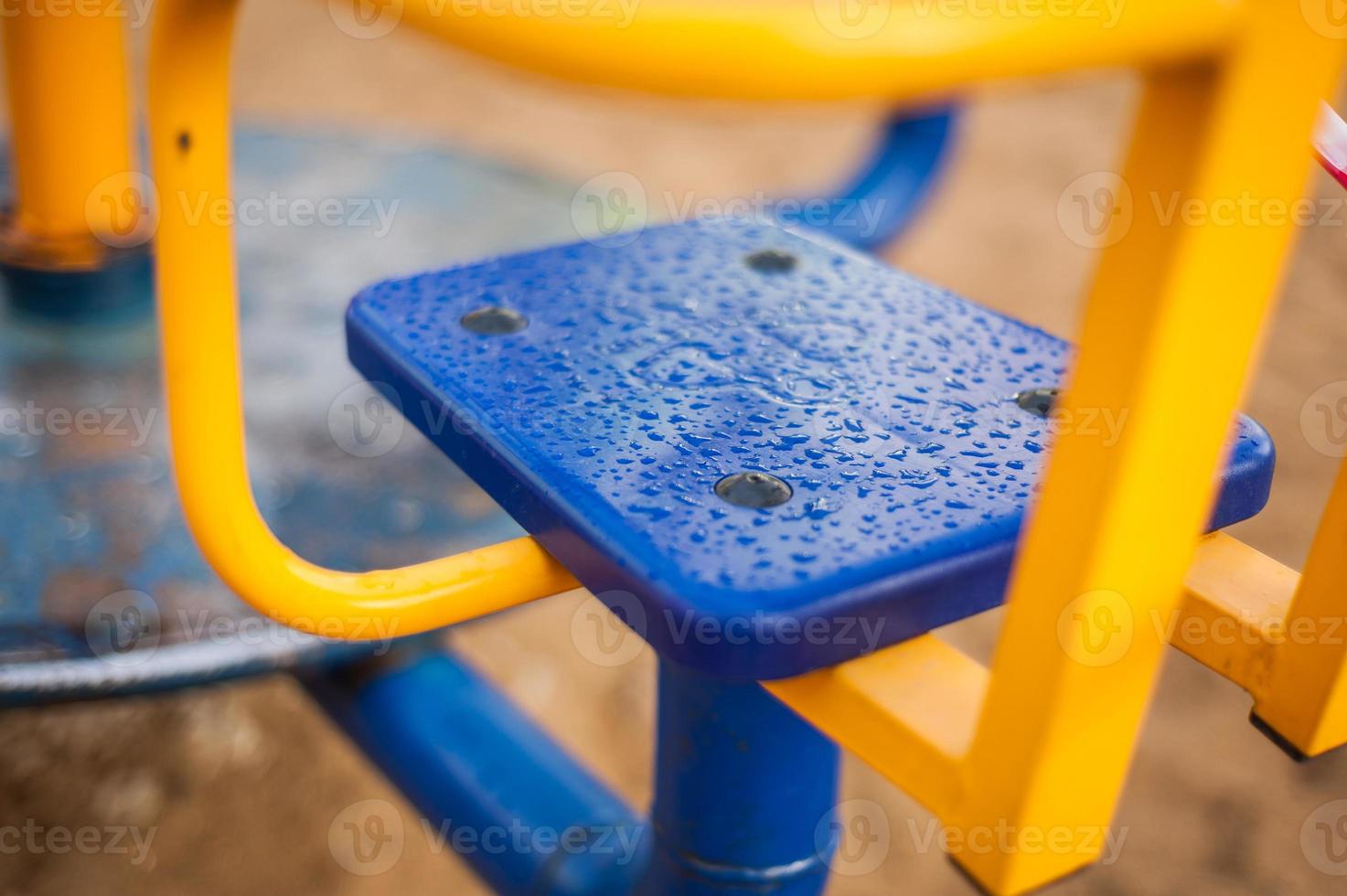due to the Covid-19 coronavirus, a self-isolation regime has been introduced in the city, all playgrounds are closed photo