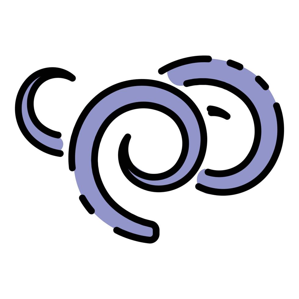 Spirochetes icon color outline vector