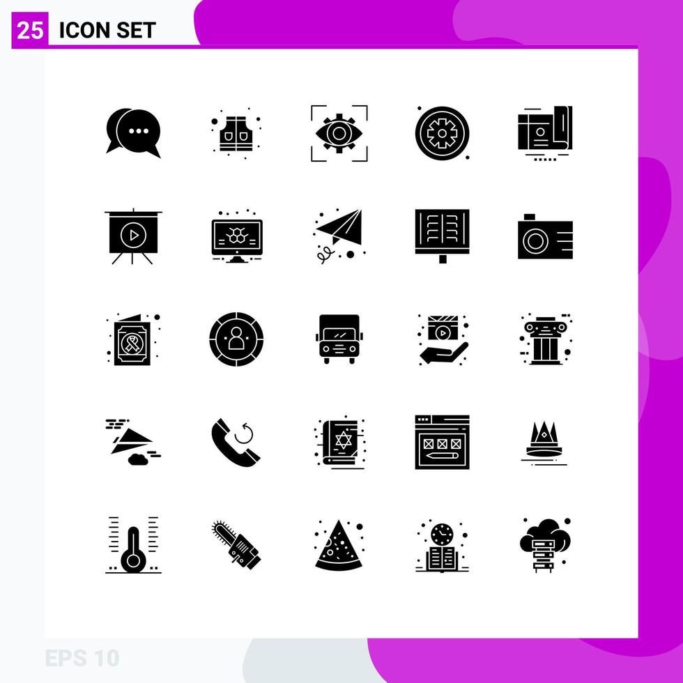 25 iconos creativos signos y símbolos modernos de tarjeta hospital enfoque atención médica asterisco elementos de diseño vectorial editables vector