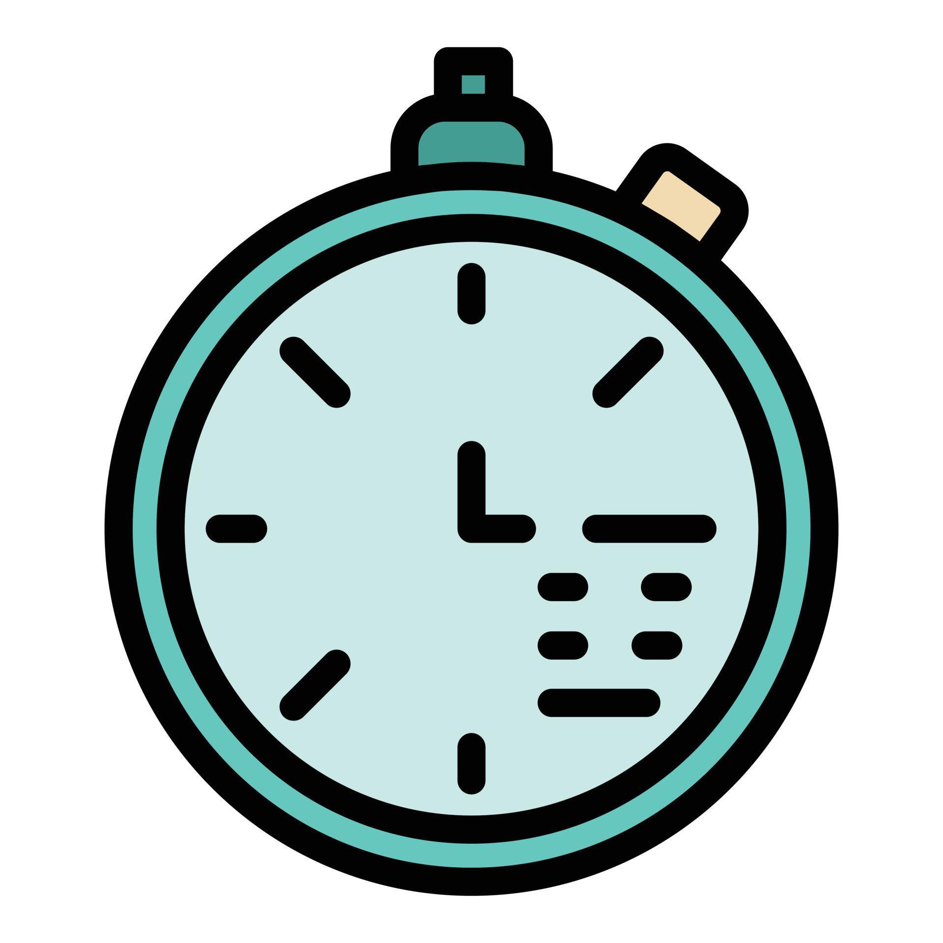 Code in the clock icon color outline vector 15145406 Vector Art at Vecteezy