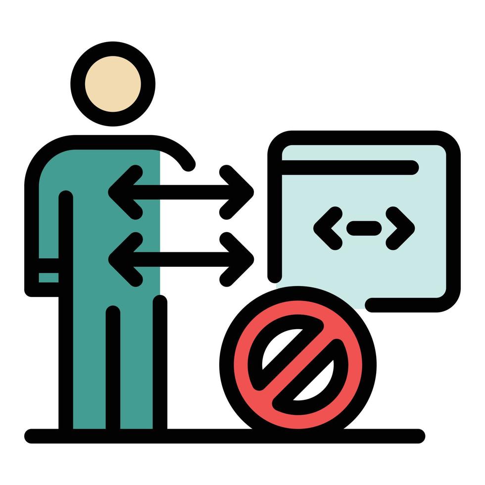 App developer icon color outline vector