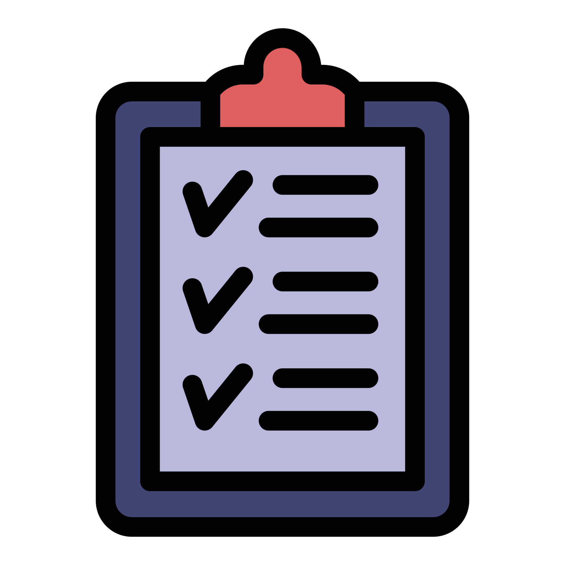 Checklist icon color outline vector 15145778 Vector Art at Vecteezy