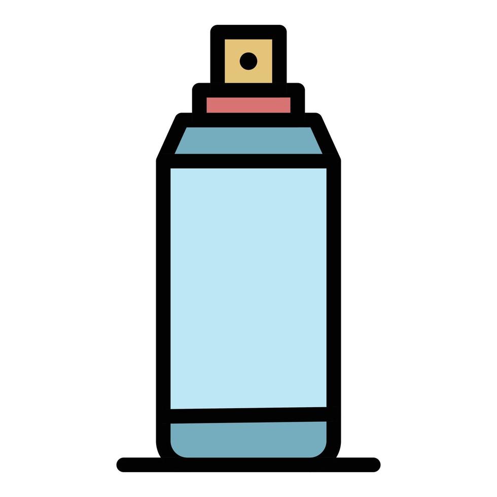 vector de contorno de color de icono de desodorante fresco