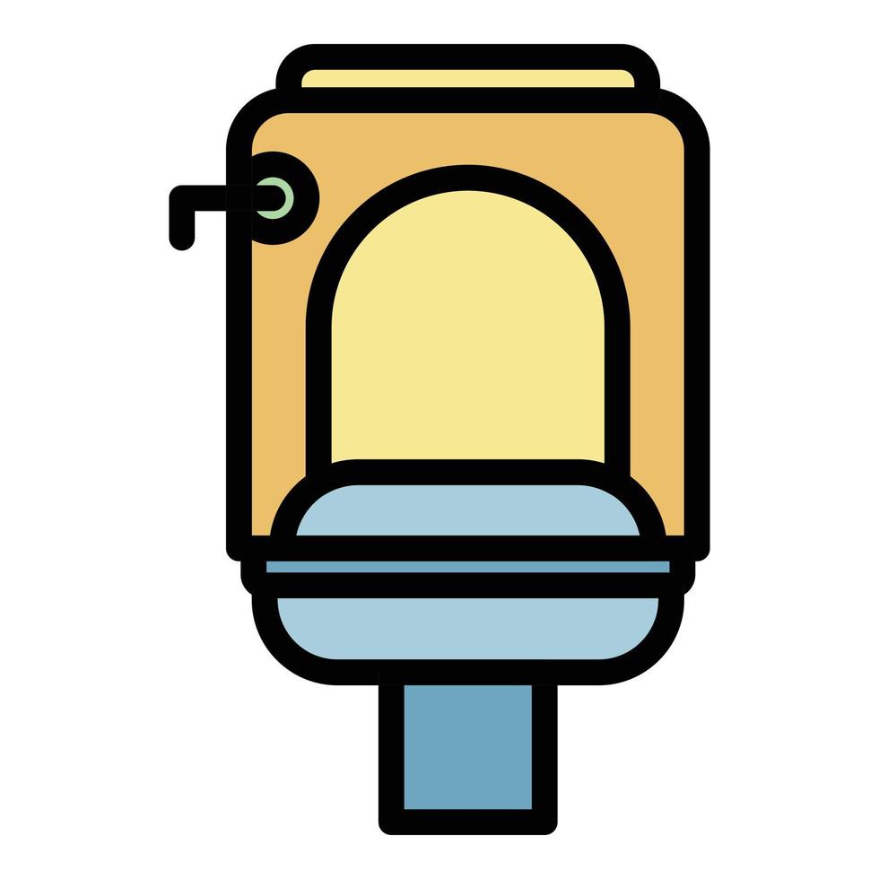 Public toilet icon color outline vector